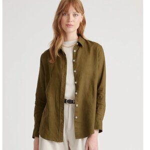 Quince 100% European Linen Longsleeve Shirt Medium